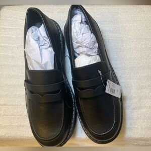 Black Leather Loafers